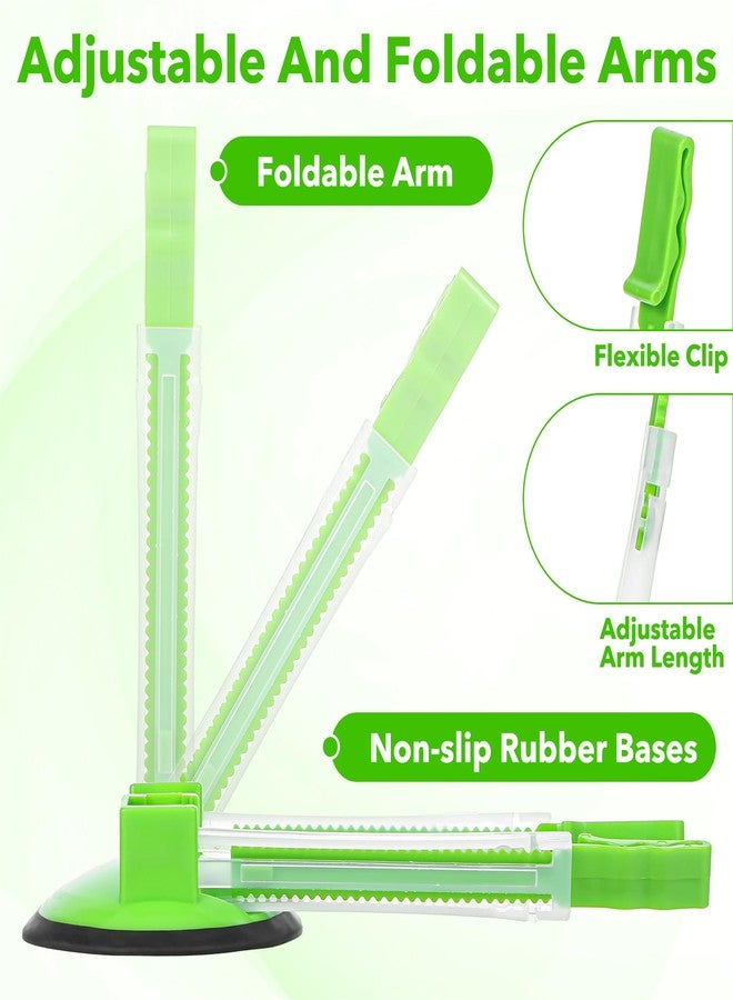 JOUTYFOR 12 Pack Baggy Rack Stand Adjustable Freezer Bag Holder Stand Ziplock Bag Holder for Filling With No Food Spills or Kitchen Mess (Green) - Image 3
